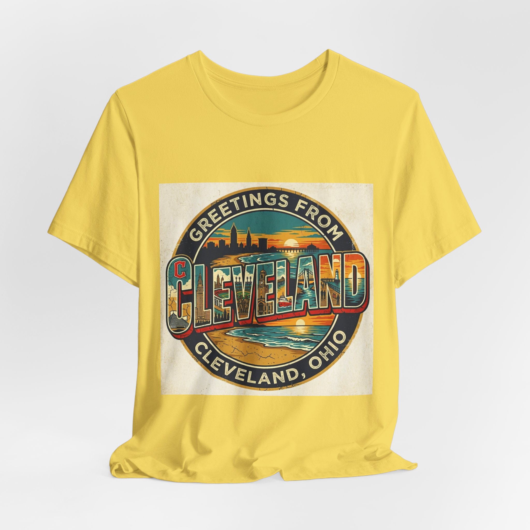 Cleveland Vintage Postcard Tee — "Greetings From Cleveland, Ohio" - Image 8