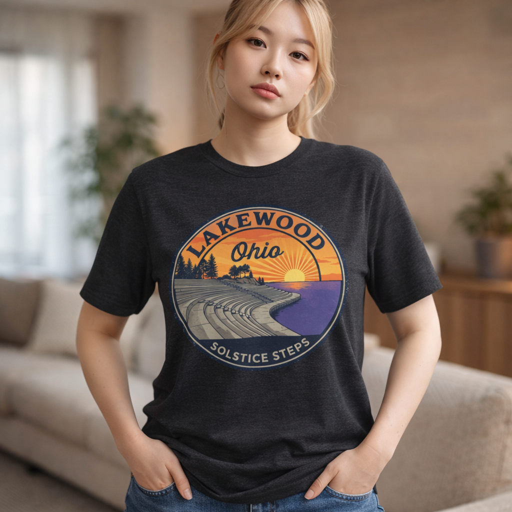 Lakewood Ohio Solstice Steps Shirt - Vintage West Shore Pride