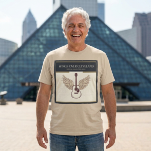 Wings Over Cleveland Guitar Tee — Vintage Music Festival Shirt