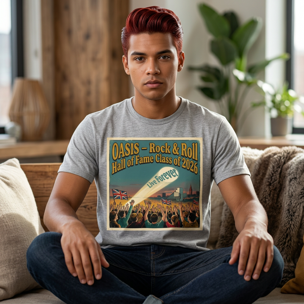 Oasis Rock & Roll Hall of Fame 2026 Tee - Image 3