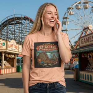 Geauga Lake Vintage Amusement Park Tee — Aurora, Ohio Est. 1887