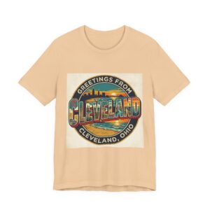 Cleveland Vintage Postcard Tee — "Greetings From Cleveland, Ohio"