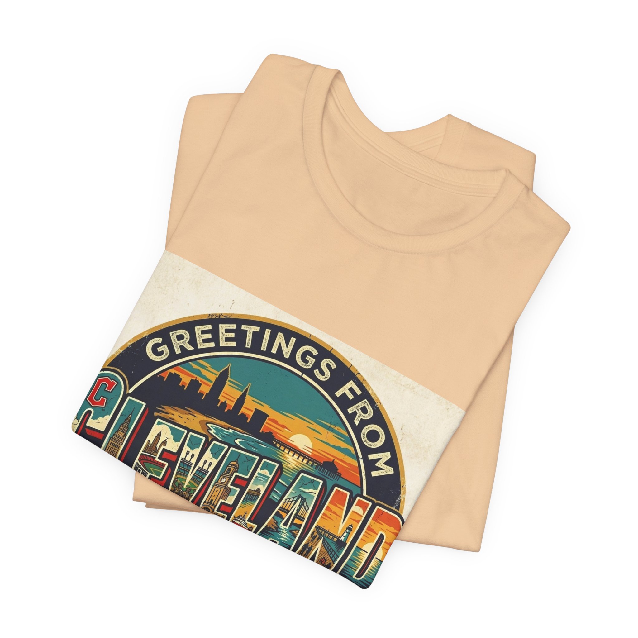 Cleveland Vintage Postcard Tee — "Greetings From Cleveland, Ohio" - Image 3