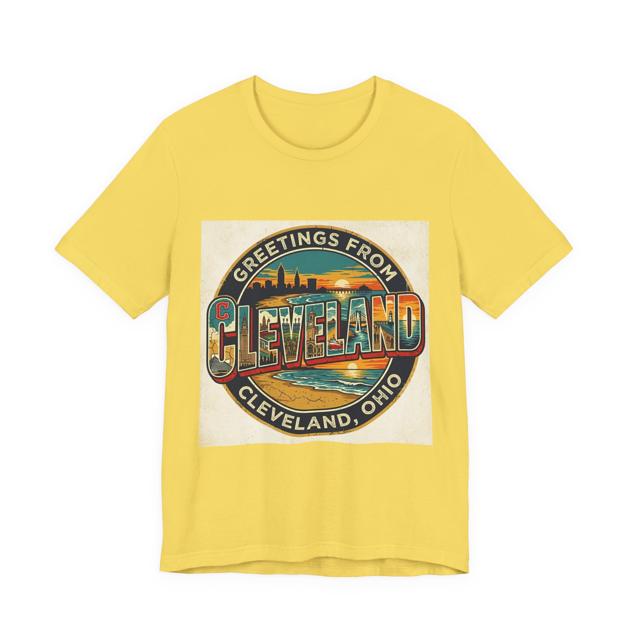 Cleveland Vintage Postcard Tee — "Greetings From Cleveland, Ohio" - Image 5