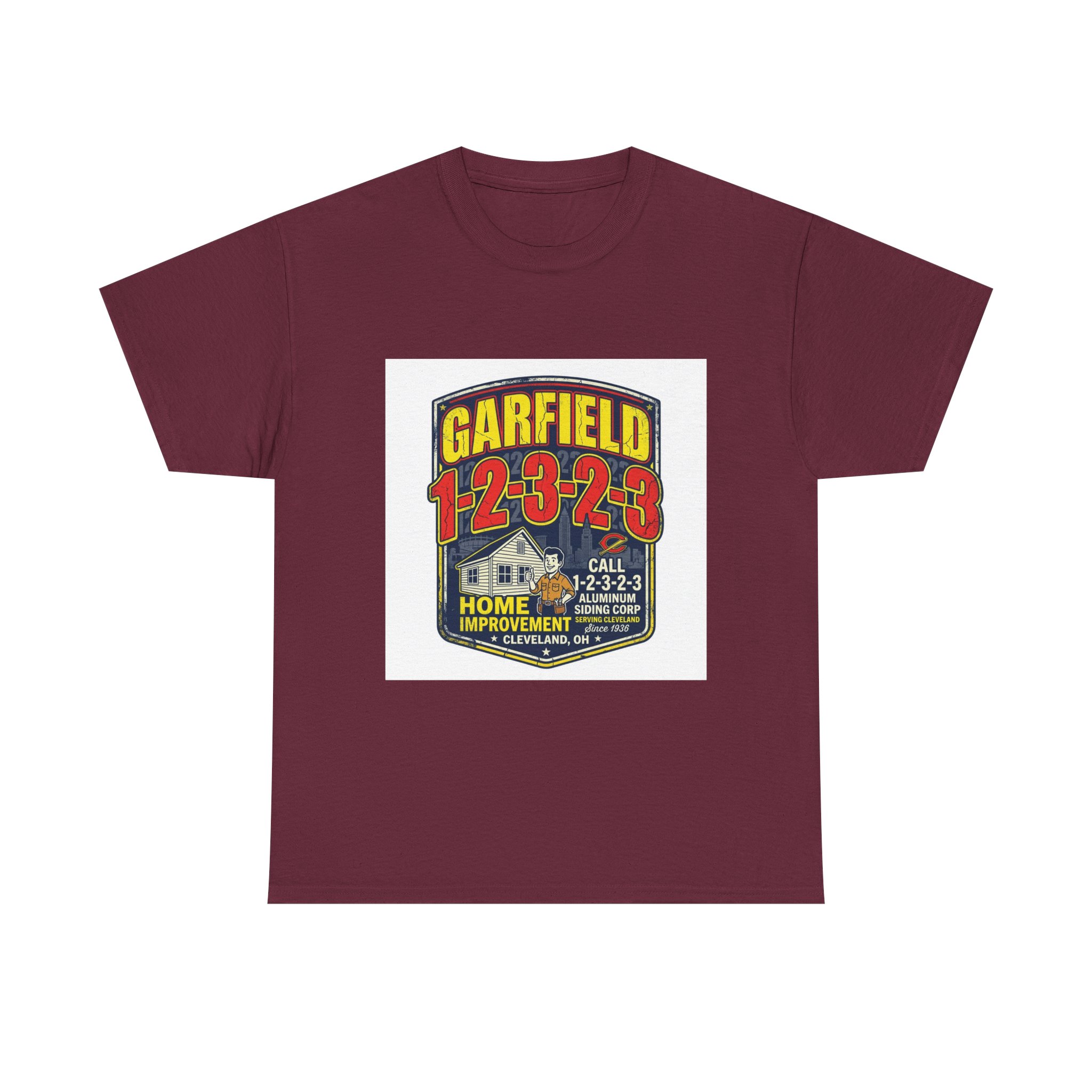 Garfield 1-2-3-2-3 Cleveland Shirt - Classic Home Improvement Jingle