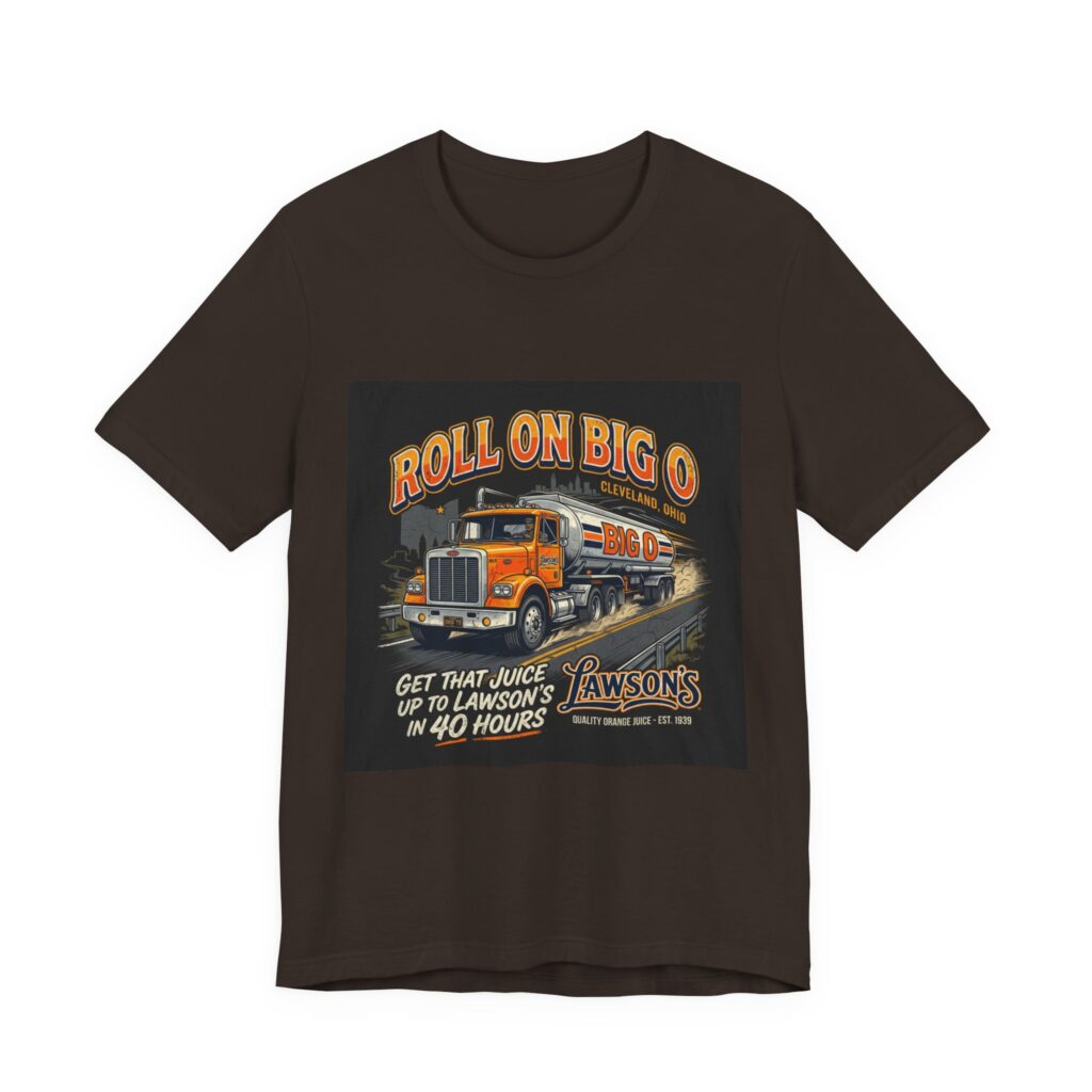 Lawson's Big O Orange Juice Shirt - Roll On Big O - Classic Cleveland Commercial