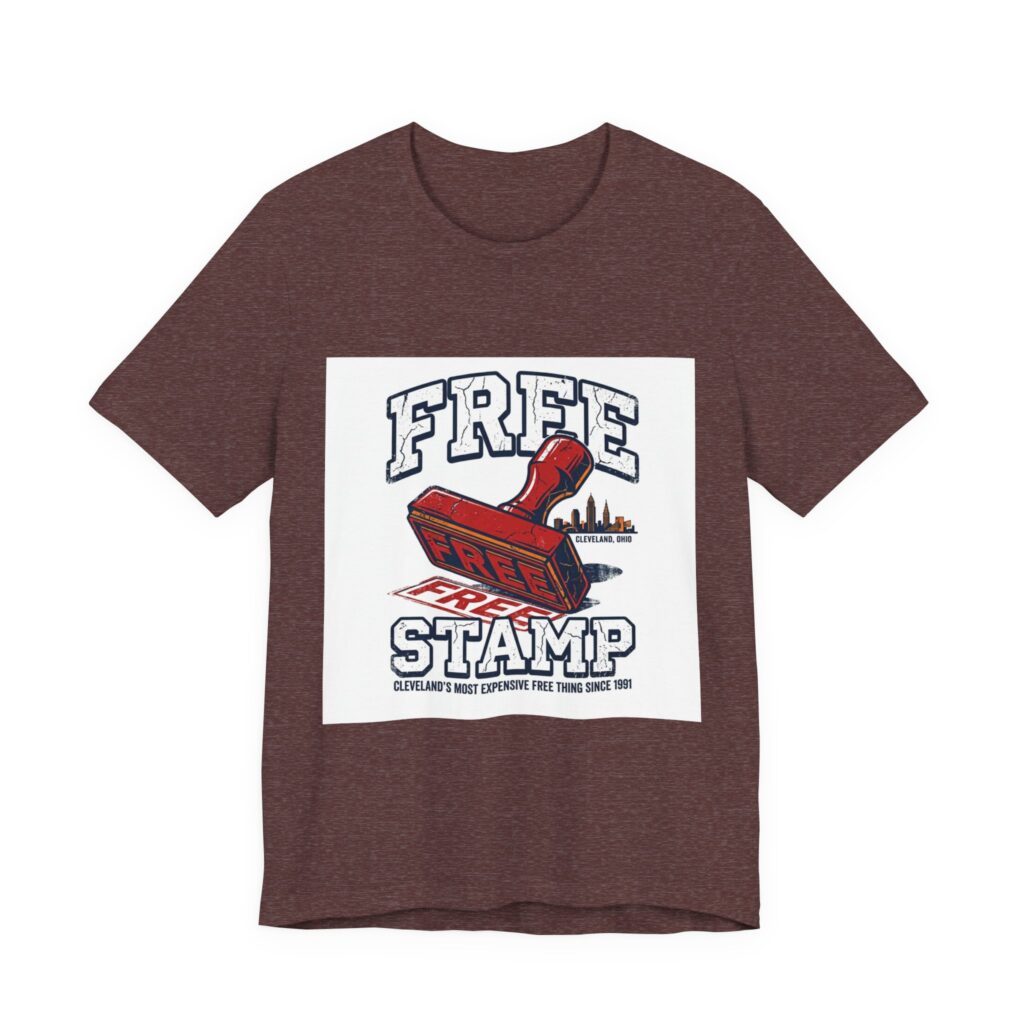 Free Stamp Graphic Tee — Vintage Rubber Stamp Design