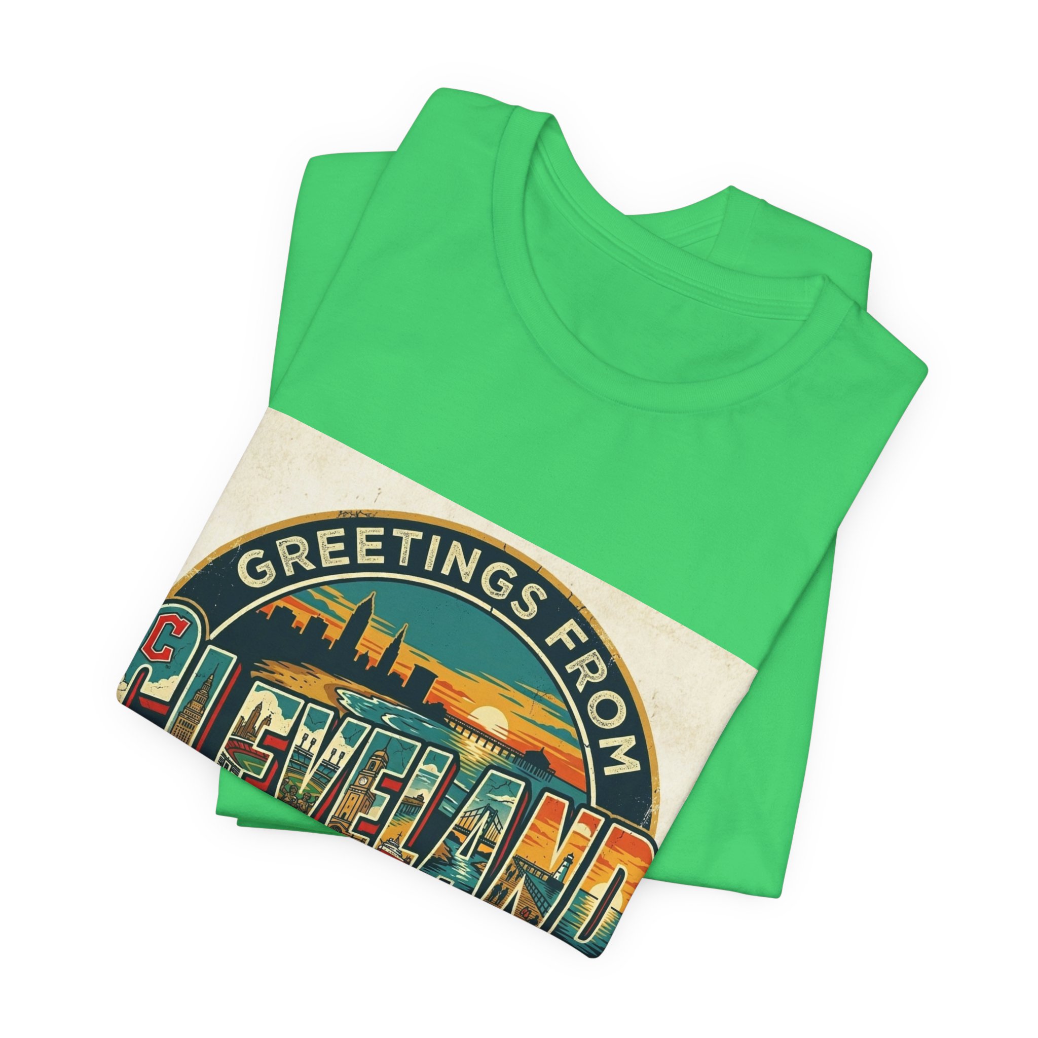 Cleveland Vintage Postcard Tee — "Greetings From Cleveland, Ohio" - Image 11