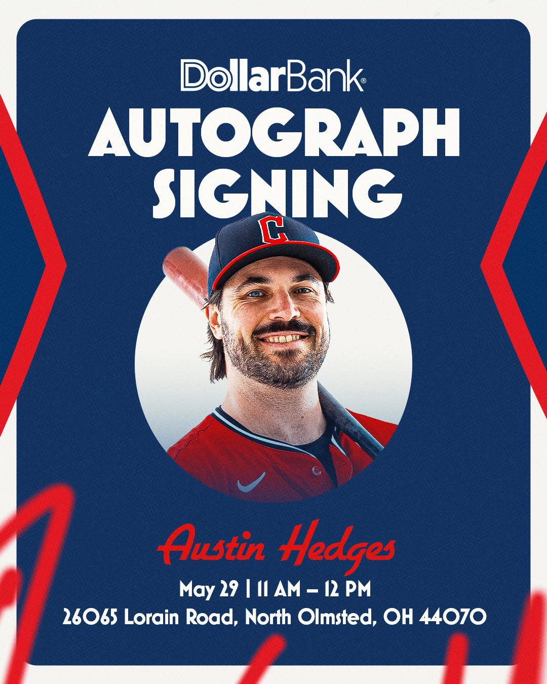Austin Hedges Autograph Signing at North Olmsted Dollar Bank