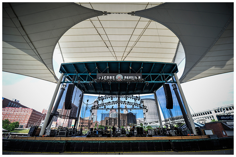 Jacobs Pavilion exterior along the river