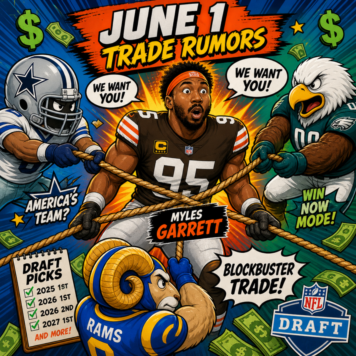 Cleveland Reacts: Browns Trade Myles Garrett to Rams in Blockbuster Deal
